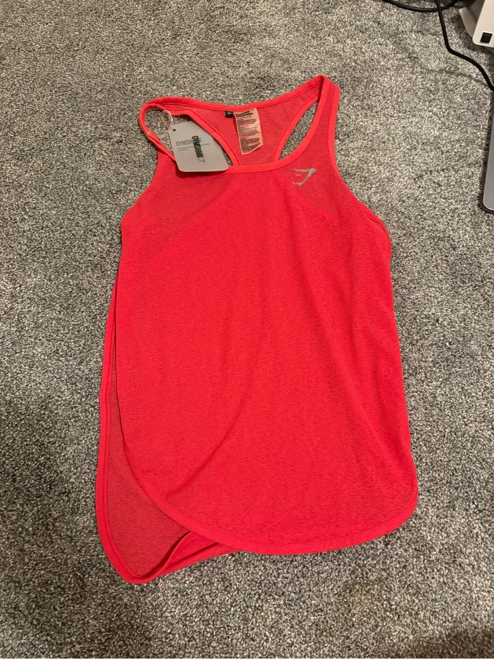 NWT Gymshark Red Racerback Performance Tank Top